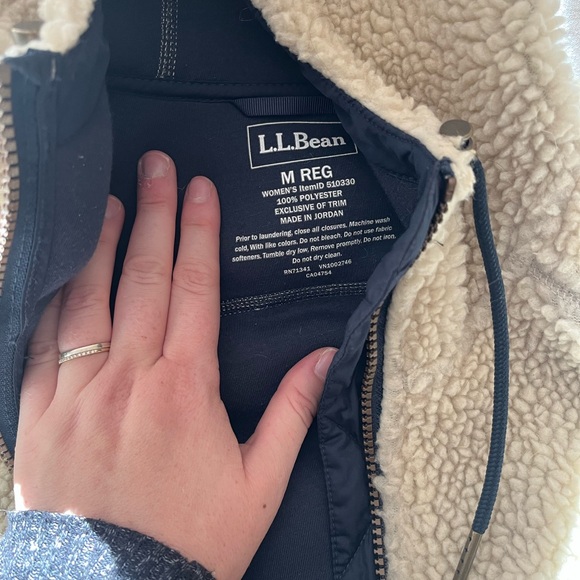 L.L. Bean Tan Teddy Jacket - Picture 3 of 3